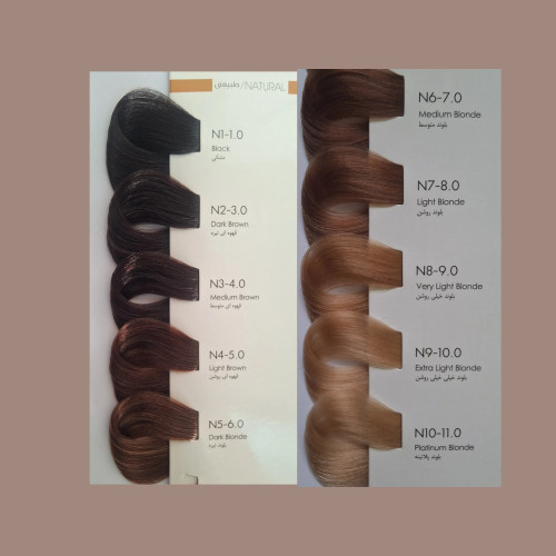 رنگ موی ماردو ، رنگ مو طبیعی N